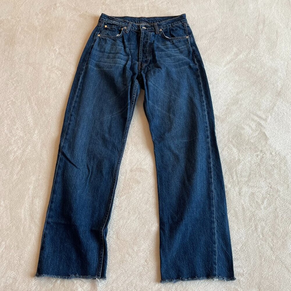Djerf Avenue Relaxed Jeans Dark Blue